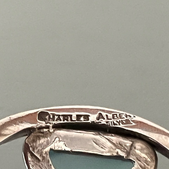 Charles Albert Sterling Silver 925 Cuff Bracelet with Recycled Glass - Picture 5 of 6